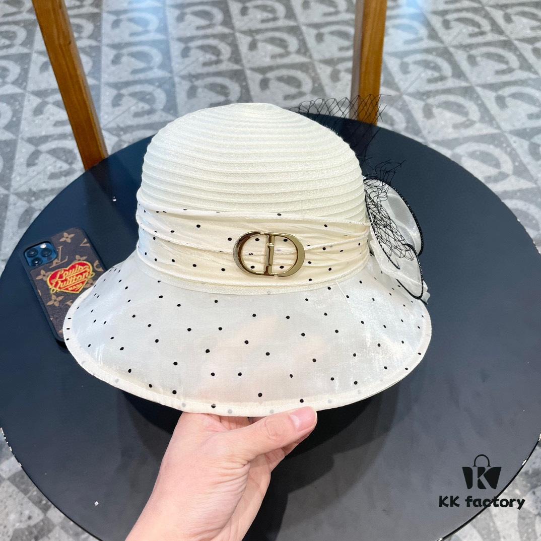 692fb0d599f2d84055c86de2 Dior Korean-Style Oversized Fashion Sun Hat for Women, Summer Wide-Brimmed Foldable UV-Protection Hat, Versatile Outdoor Bucket, Baseball, Knit Hat