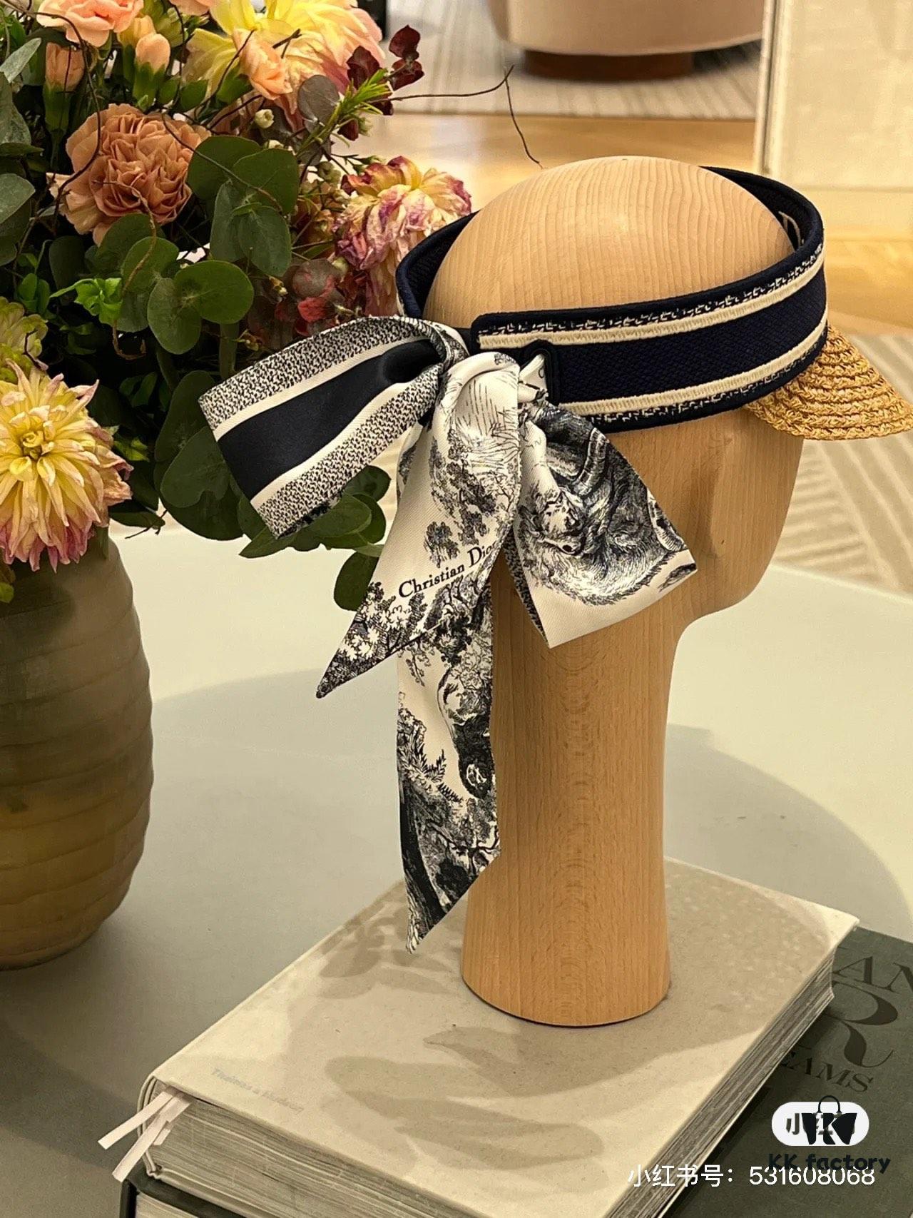 692fb0dd99f2d84055c86df0 Authentic DIOR Summer Straw Sun Hat – A Must-Have for Stylish Women