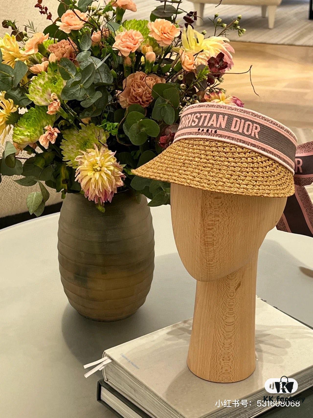 692fb0e299f2d84055c86dfa Authentic DIOR Summer New Arrival Scarf Sun Hat, a Must-Have for Stylish Women