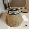 692fb0e699f2d84055c86e00 Authentic DIOR Summer New Arrival Sun Hat with Silk Scarf Design, a Must-Have for Stylish Women