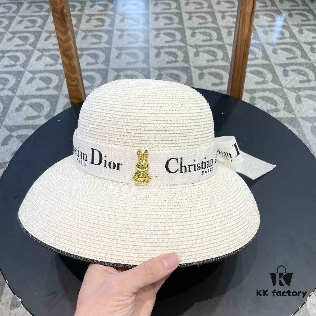 692fb10999f2d84055c86e3d Dior 2024 New Arrival Fashion Straw Hat, Super Popular Bell-Shaped Design, Stylish and Versatile – A Must-Have for Travel