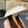 692fb10d99f2d84055c86e44 DIOR Bucket Hat 2024 Summer New Sun Protection Fishing Hat with Bow for Men and Women, Wide-Brimmed Beach Hat for Travel, Face-Framing Sun Hat