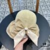 692fb11a99f2d84055c86e64 DIOR Bucket Hat 2024 Summer New Sun Protection Bucket Hat with Bow for Men and Women, Wide Brim Beach Hat for Travel, UV-Protective, Face-Slimming Design