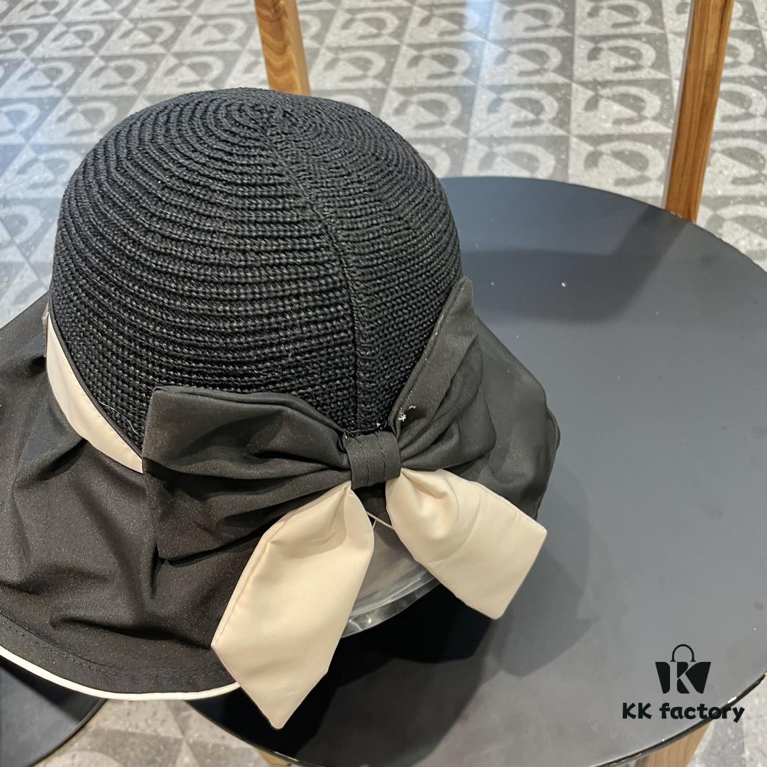 692fb11e99f2d84055c86e6d DIOR Bucket Hat 2024 Summer New Sun Protection Bucket Hat with Bow for Men and Women, Wide-Brimmed Beach Hat for Travel, Face-Framing Sun Hat