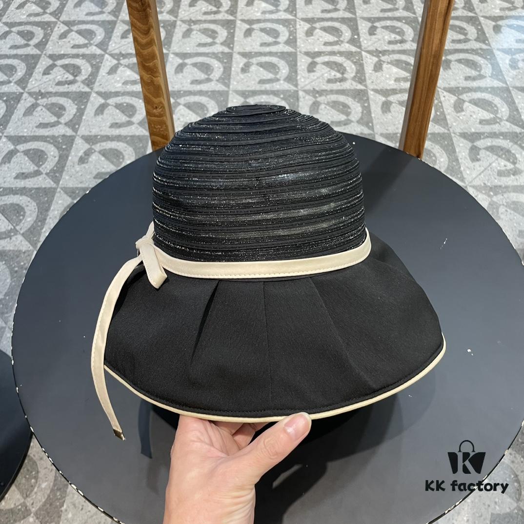 692fb13199f2d84055c86e8f Dior Cross-border Hot Sale Women's Fashionable Striped Bucket Hat, Wide-brimmed Sun Hat, UV-protective Summer Hat, Fisherman Hat, Baseball Cap, Knit Hat