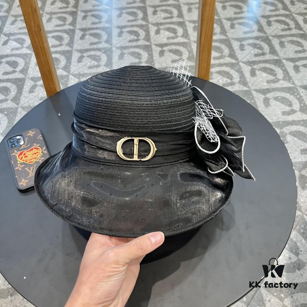 692fb19a99f2d84055c86f24 Dior Korean-Style Oversized Fashion Sun Hat for Women, Summer Wide-Brimmed Foldable UV-Protection Hat, Versatile Outdoor Bucket Hat, Baseball Cap, Knit Hat