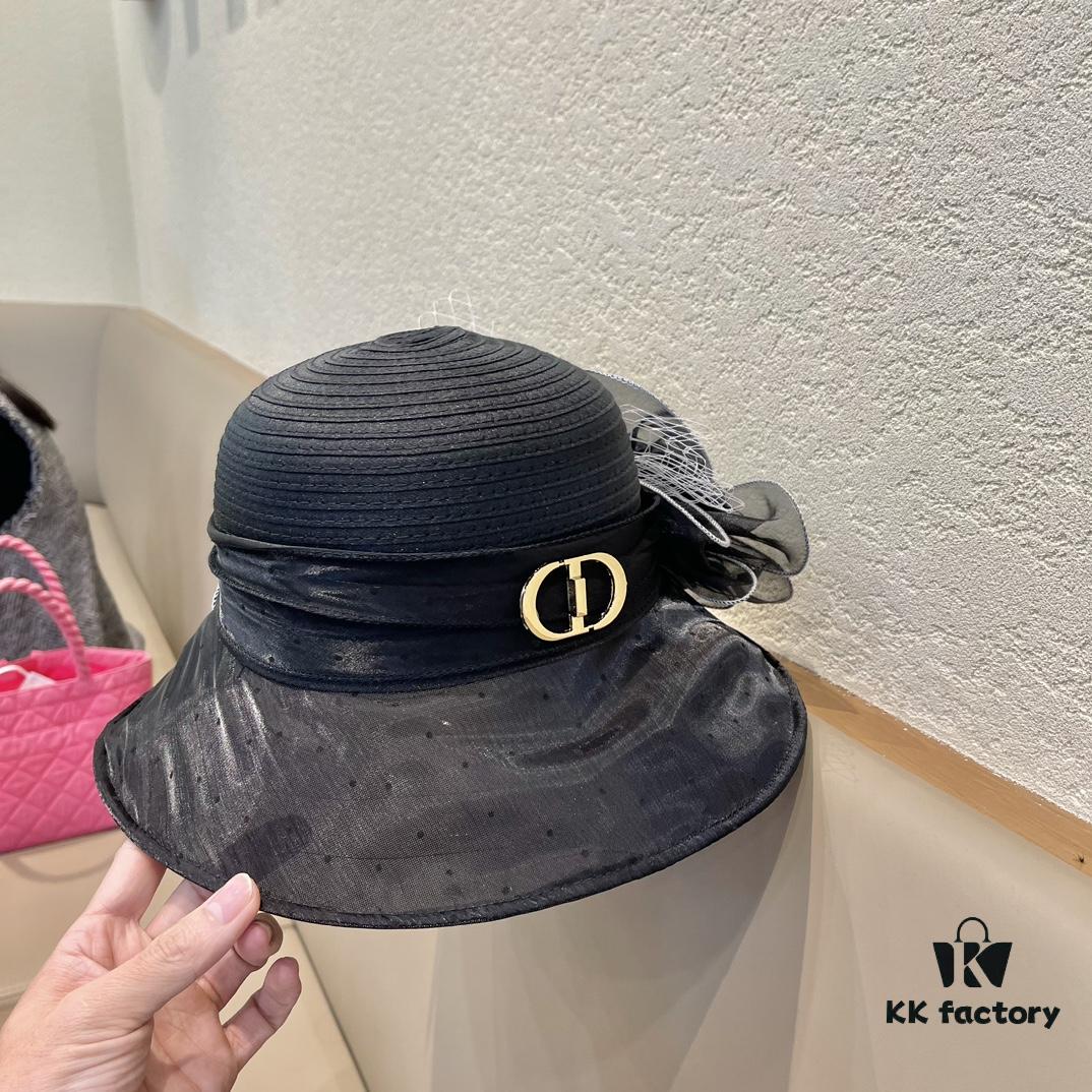 692fb19f99f2d84055c86f2c Dior Korean-Style Oversized Fashion Sun Hat for Women, Summer Wide-Brimmed Foldable UV-Protection Hat, Versatile Outdoor Bucket Hat, Baseball Cap, Knit Hat