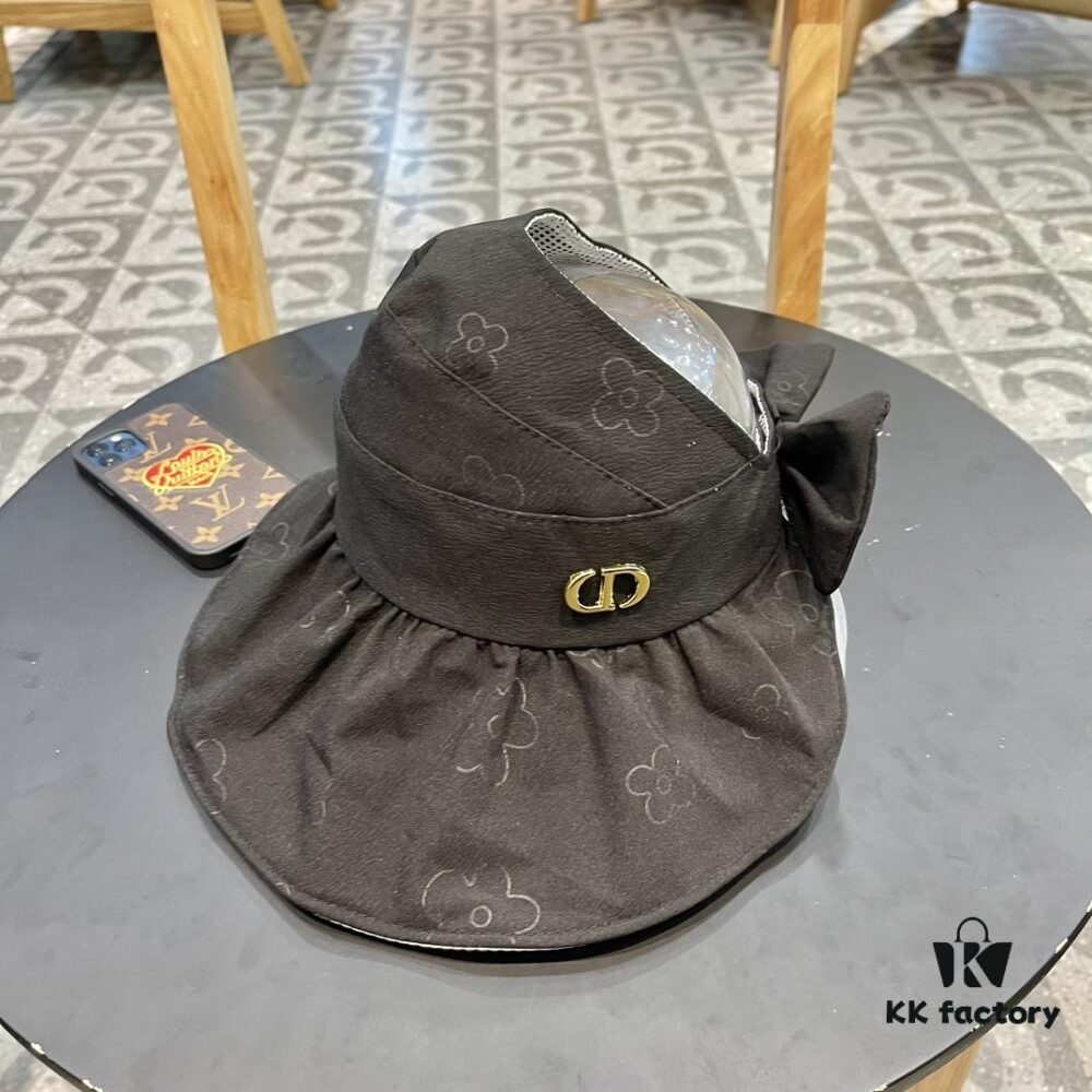 692fb19f99f2d84055c86f2d Dior Korean-style New Colorful Gel Sun Hat for Women, Fresh Floral Breathable Open-top Travel Vacation Sun Hat, Fisherman Cap, Baseball Cap, Knit Hat