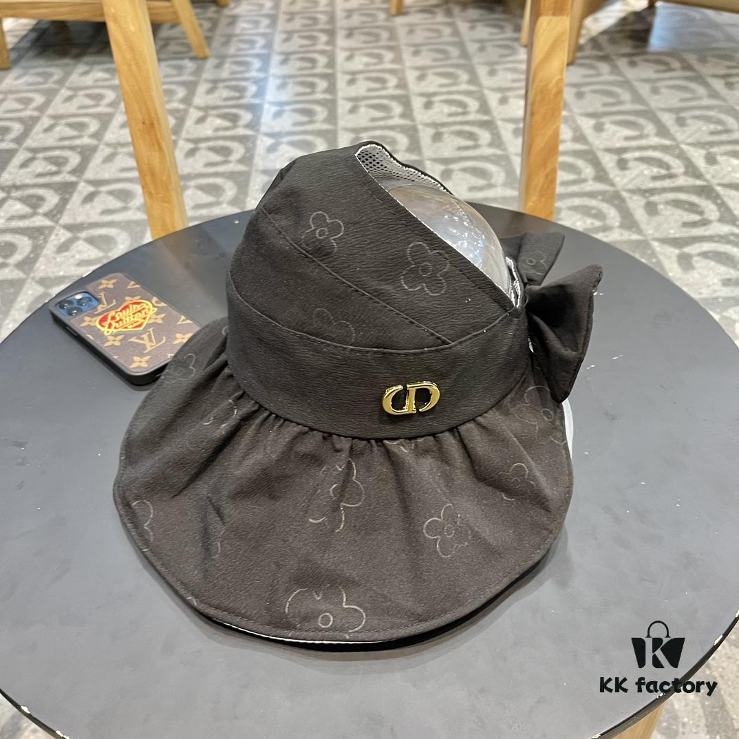692fb19f99f2d84055c86f2d Dior Korean-style New Colorful Gel Sun Hat for Women, Fresh Floral Breathable Open-top Travel Vacation Sun Hat, Fisherman Cap, Baseball Cap, Knit Hat