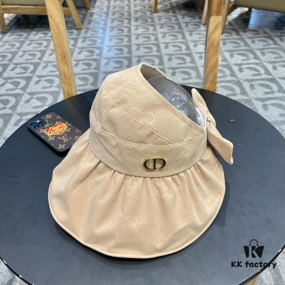 692fb1a599f2d84055c86f3b Dior Korean-style New Colorful Gel Sun Hat for Women, Fresh Floral Breathable Open-top Travel Vacation Sun Hat, Fisherman Cap, Baseball Cap, Knit Hat