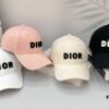 Dior Baseball Cap with Deliberate Distressed Detail