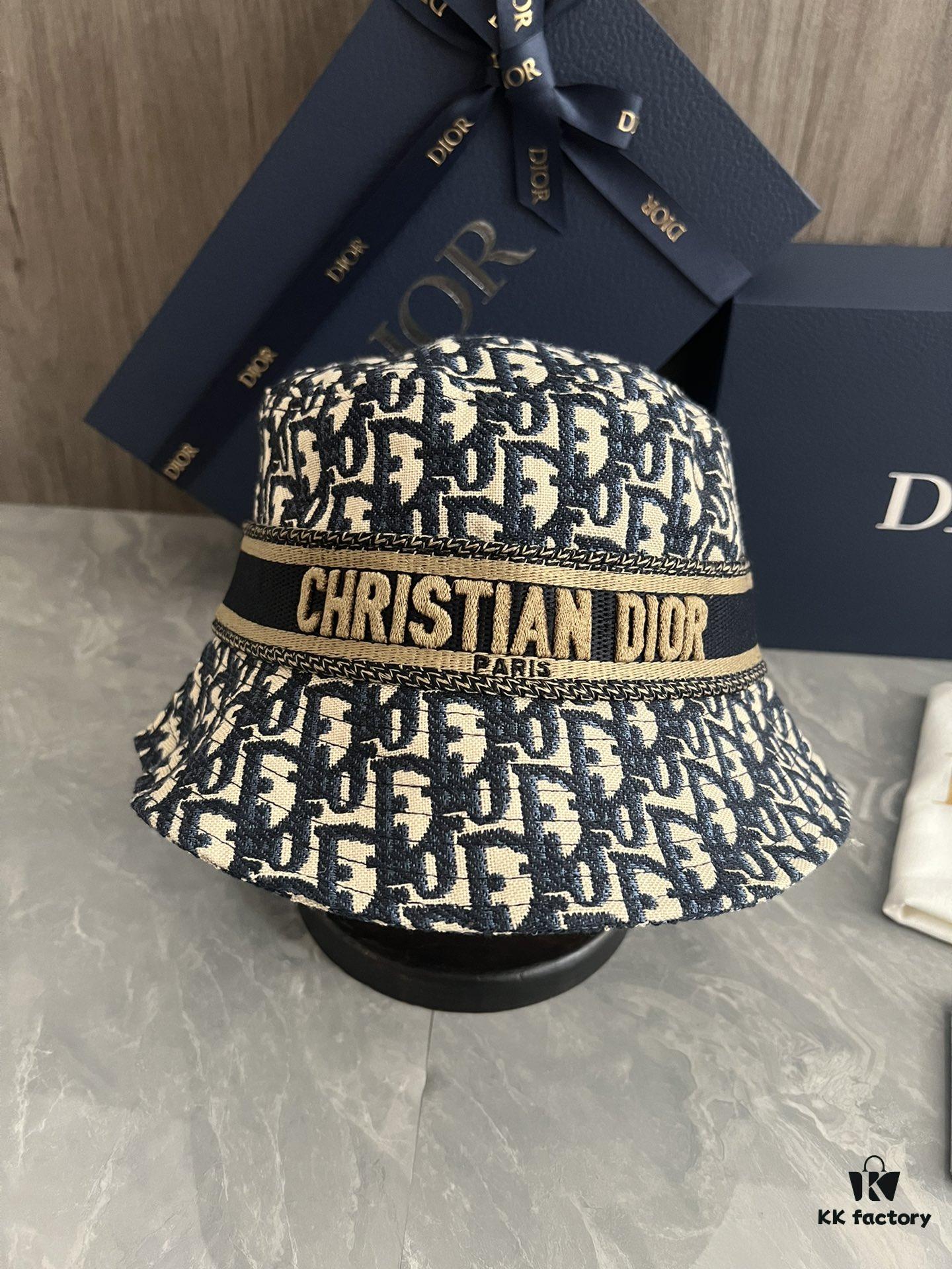 DIOR Bucket Hat, Ultra-Elegant with Deepened Crown for Enhanced Sophistication