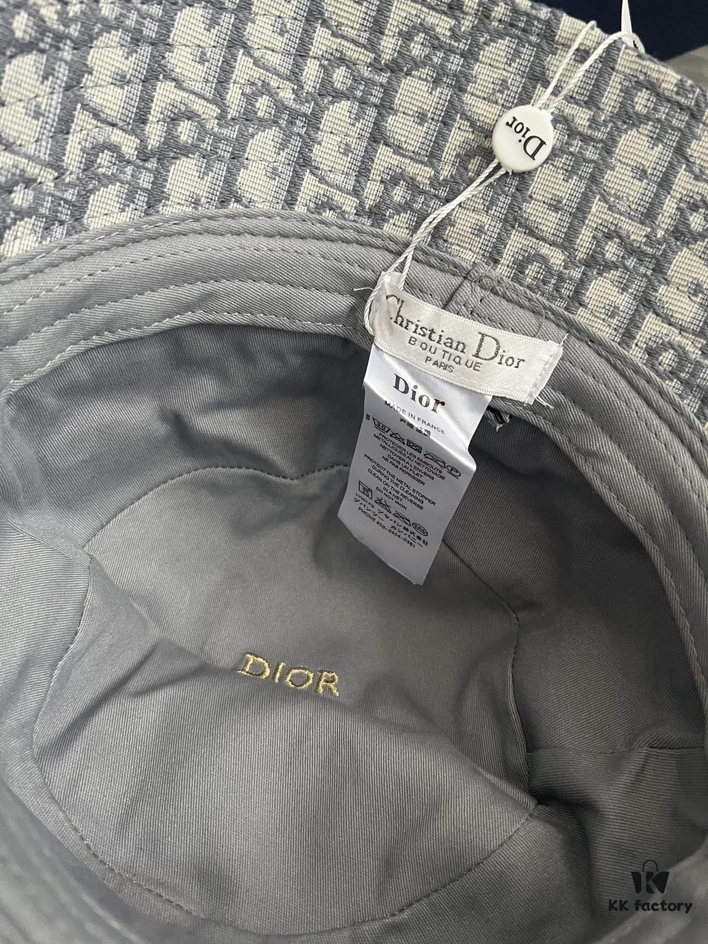692fb1d499f2d84055c86f83 DIOR Bucket Hat for Men and Women, Deepened Design Exudes Elegance, Contrasting Trim with Bold 'Christian Dior Paris' Logo Embroidery