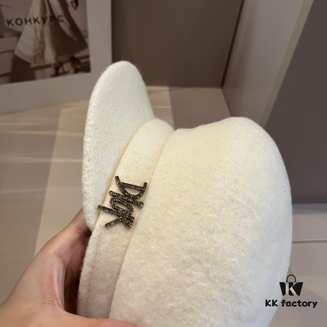 692fb24d99f2d84055c87008 Dior Wool Painter's Cap, 100% Wool Fabric, Head Circumference 57cm