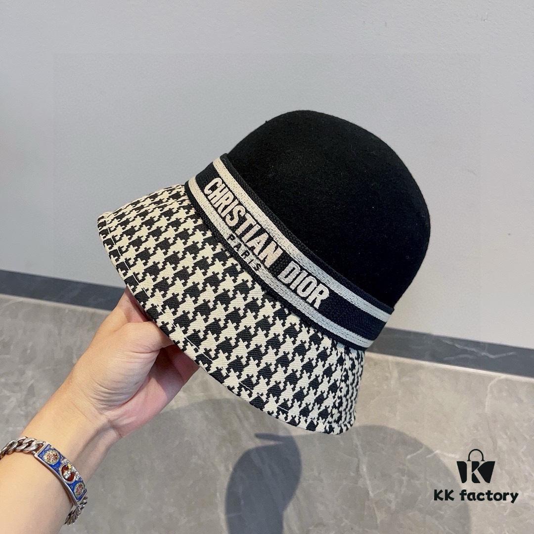 692fb25599f2d84055c87011 Dior Winter Olympics Fall/Winter Wool Hat, Color-Block Fedora, 100% Wool Fabric, Head Circumference 57cm