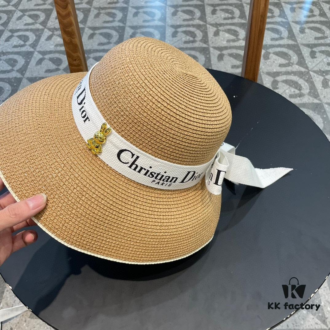 692fb27099f2d84055c87037 Dior 2024 New Arrival Fashionable Straw Hat, Super Popular Lampshade Style, Effortlessly Stylish and a Must-Have for Travel