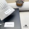 692fb27a99f2d84055c87042 Dior Women's Knitted Hat with Genuine Fox Fur Pom for Autumn and Winter, Thickened Warm Ear-Protecting Beanie