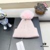 692fb28f99f2d84055c87051 Dior Women's Knit Hat with Genuine Fox Fur Pom-Pom, Thickened Winter Warm Ear-Protecting Beanie for Autumn and Winter