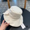 692fb2d599f2d84055c870aa Dior Wide-Brim Sun Fishing Hat for Women, Spring and Summer Bow-Tied Bucket Hat, Versatile Facial Covering UV Protection Fashionable Sun Hat