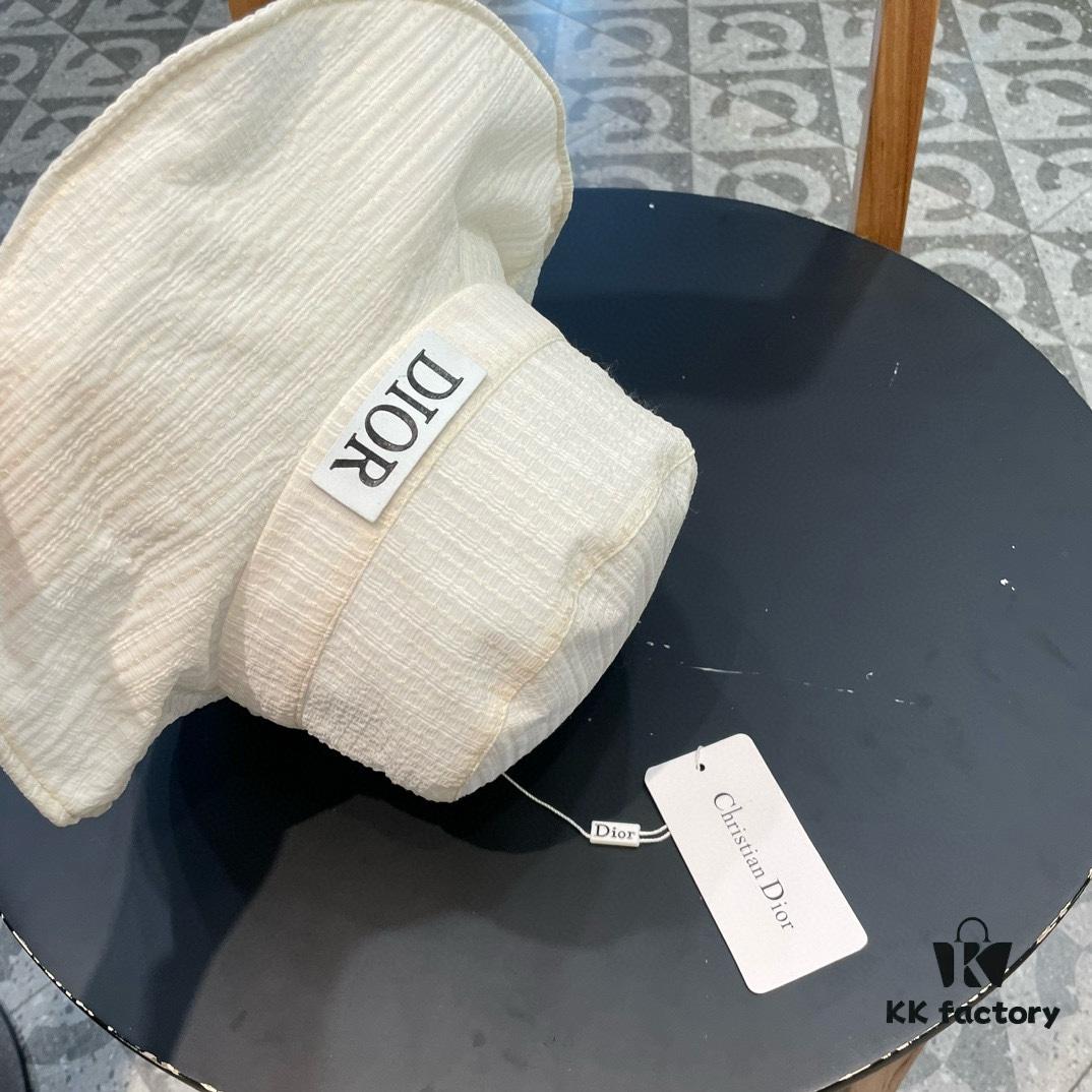 692fb2d699f2d84055c870ab Dior Wide-Brim Sun Fishing Hat for Women, Spring and Summer Bow-Tied Bucket Hat, Versatile Facial Covering UV Protection Fashionable Sun Hat