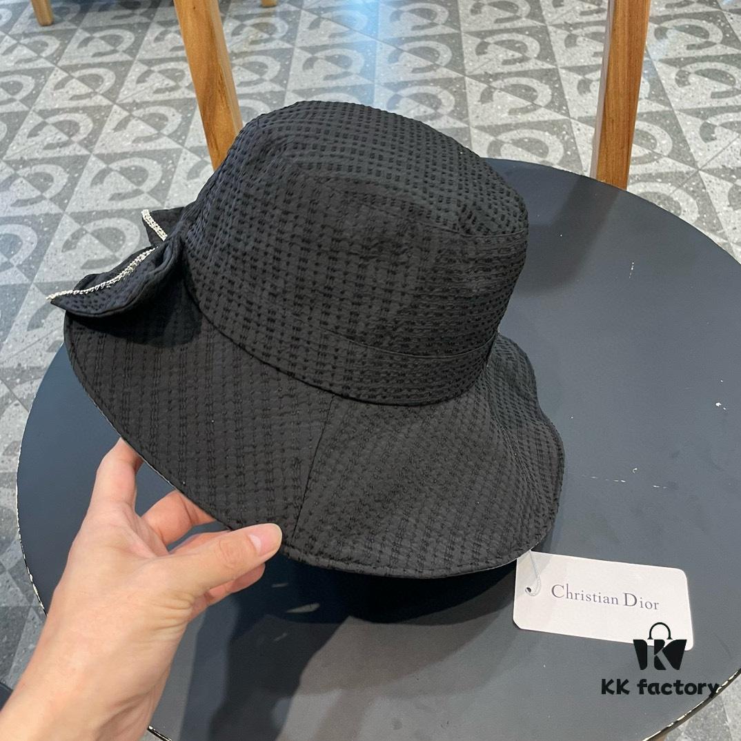 692fb2dd99f2d84055c870ba Dior Wide-Brim Sun Hat for Women, Spring and Summer Fashion Floppy Hat with Bow, UV Protection Beach Hat