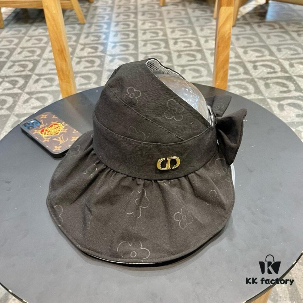 692fb2ea99f2d84055c870d2 Dior Korean-style New Arrival Colorful Gel Sun Hat for Women, Fresh Floral Breathable Open-top Vacation Travel Sun Hat