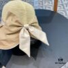 692fb2f599f2d84055c870e9 DIOR Bucket Hat 2024 Summer New Sun Protection Beach Hat with Bow for Women, Wide Brim Flattering Sun Hat