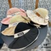 692fb2f599f2d84055c870eb DIOR Bucket Hat 2024 Summer New Sun Protection Beach Hat with Bow for Women, Wide Brim Flattering Sun Hat