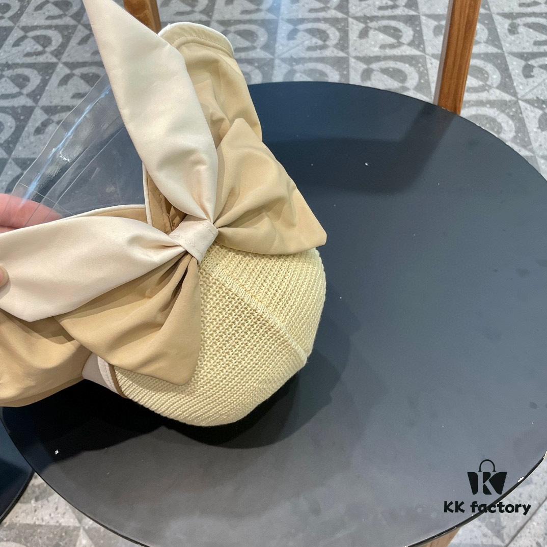 692fb2f999f2d84055c870f0 DIOR Bucket Hat 2024 Summer New Sun Protection Beach Hat with Bow for Women, Wide Brim Flattering Sun Hat