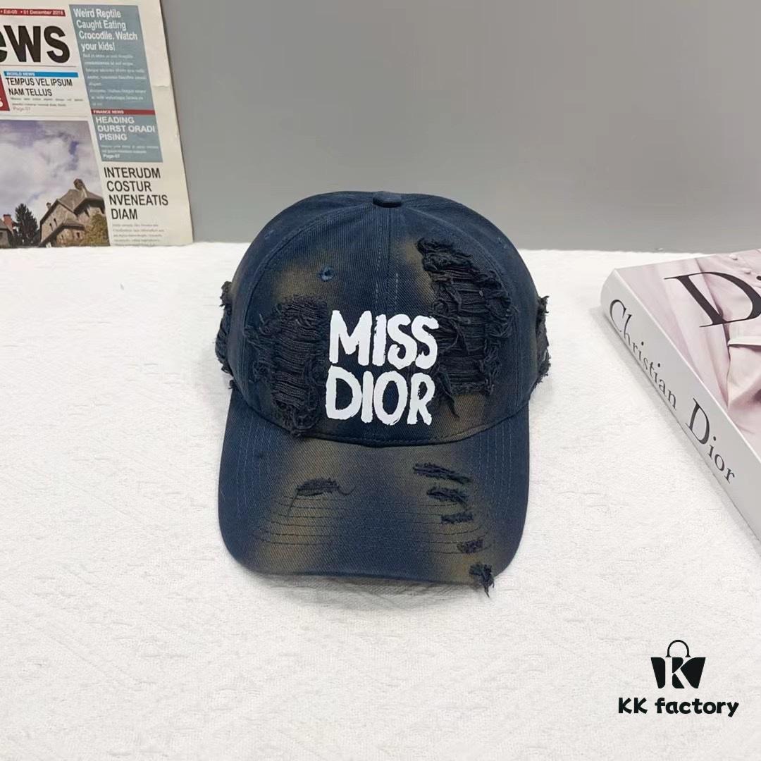 692fb30999f2d84055c8710a Dior New Arrival Distressed Baseball Cap, Stylish and Sophisticated Unisex Design with Perfect Silhouette