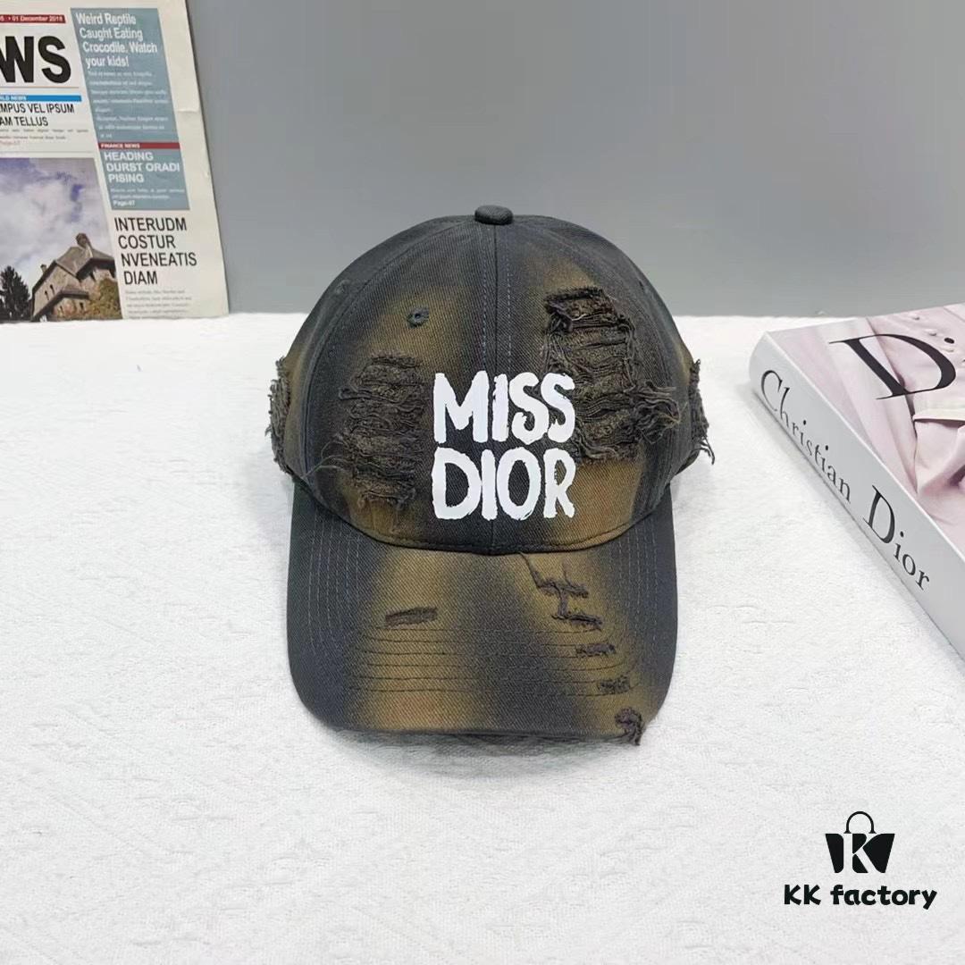 692fb30b99f2d84055c8710e Dior New Arrival Distressed Baseball Cap, Stylish and Sophisticated Unisex Design with Perfect Silhouette