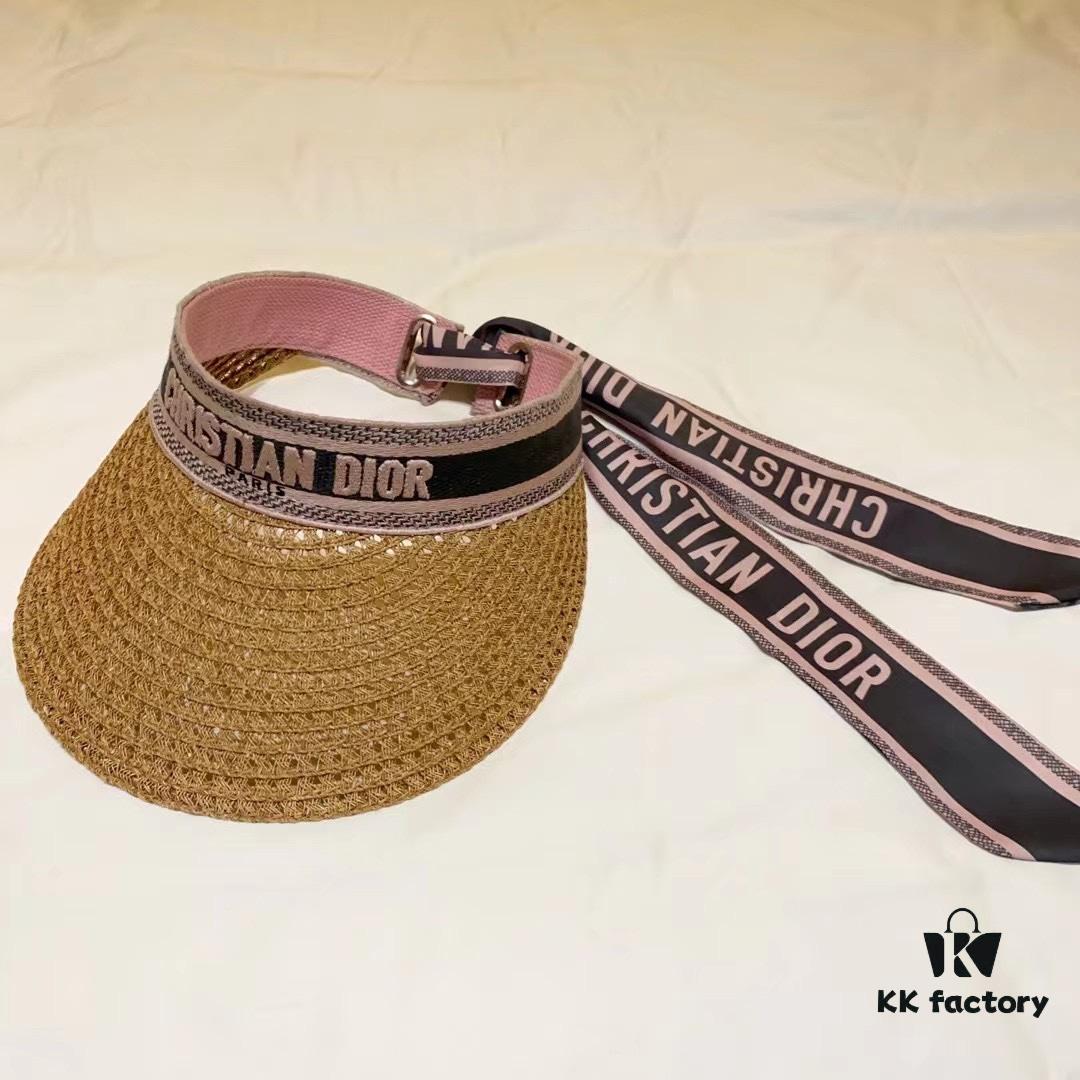 692fb33c99f2d84055c87140 DIOR Natural Straw Unisex Classic Bucket Hat