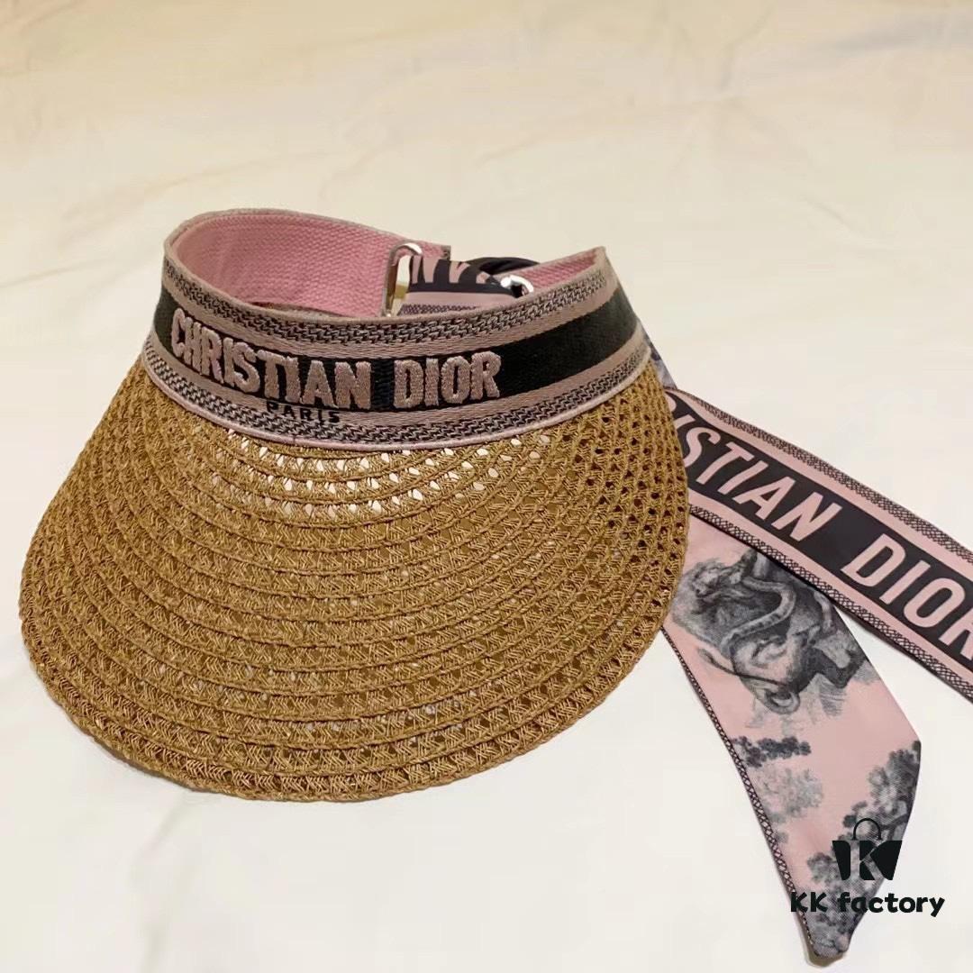 692fb34099f2d84055c87147 DIOR Natural Straw Unisex Classic Bucket Hat