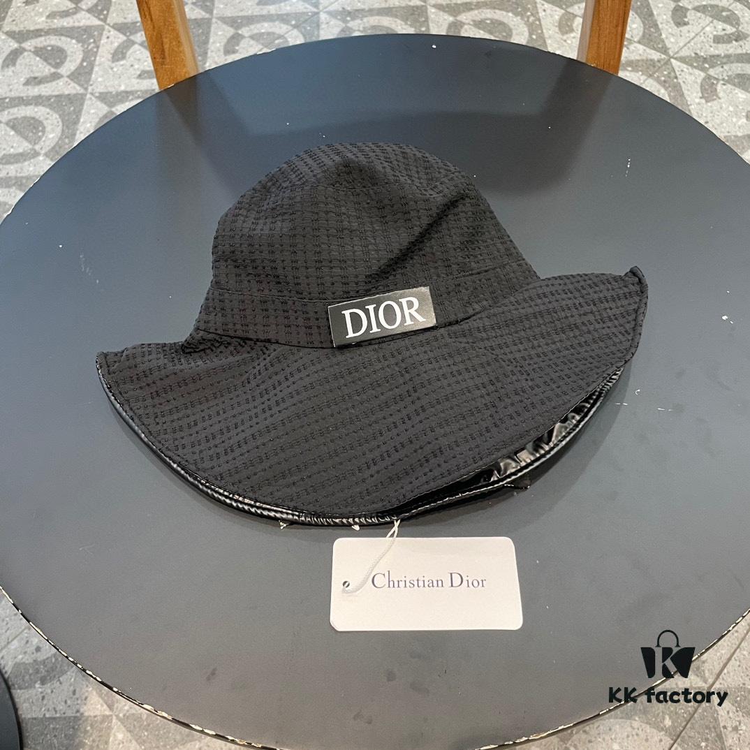 692fb35d99f2d84055c87175 Dior Wide-Brim Sun Hat for Women, Spring and Summer Fashionable Bucket Hat with Bow, Face-Framing UV Protection