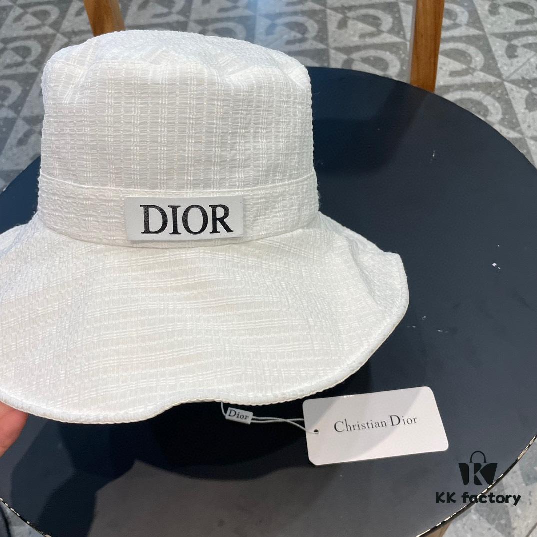 692fb36299f2d84055c87181 Dior Wide-Brim Sun Hat for Women, Spring and Summer Fashionable Bucket Hat with Bow, UV Protection Face-Framing Beach Hat