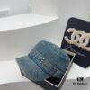 692fb36599f2d84055c87186 DIOR New Military Cap with Retro Personality Sequin Embellishment - Heavy Craftsmanship Series in Washed Denim Color