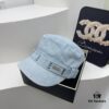 692fb36999f2d84055c8718b DIOR New Military Cap with Retro Personality Sequin Embellishment - Heavy Craftsmanship Series in Washed Denim Color