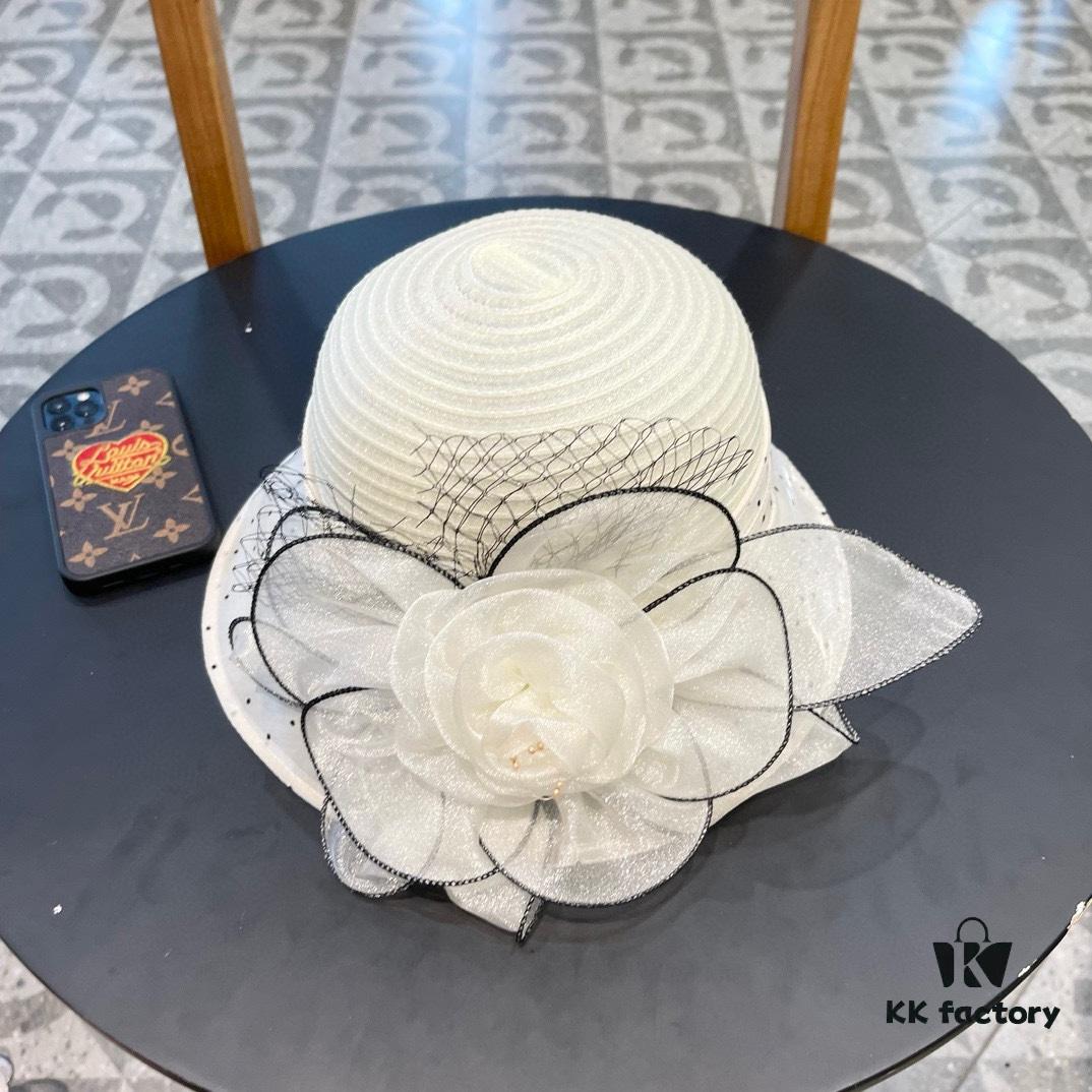 692fb37399f2d84055c871a3 Dior Korean-Style Oversized Fashion Sun Hat for Women, Summer Large Floral Foldable UV-Protection Wide-Brimmed Outdoor Hat, Versatile Travel Accessory