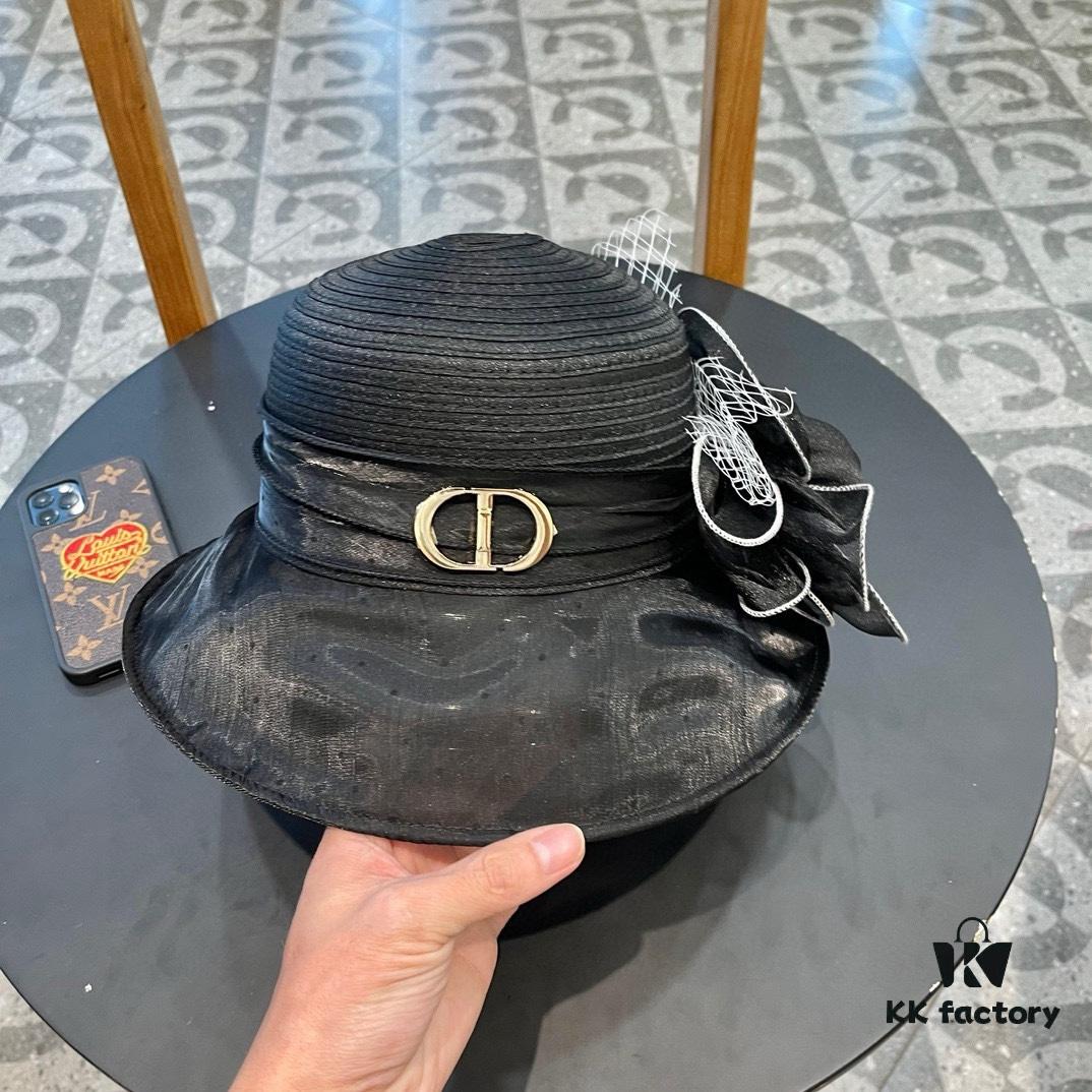 692fb37999f2d84055c871ac Dior Korean-Style Oversized Sun Hat for Women, Fashionable Wide-Brim Foldable UV-Protection Hat for Summer Outdoor Wear