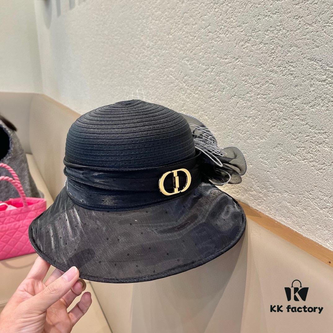 692fb37a99f2d84055c871b0 Dior Korean-Style Oversized Sun Hat for Women, Fashionable Wide-Brim Foldable UV-Protection Hat for Summer Outdoor Wear