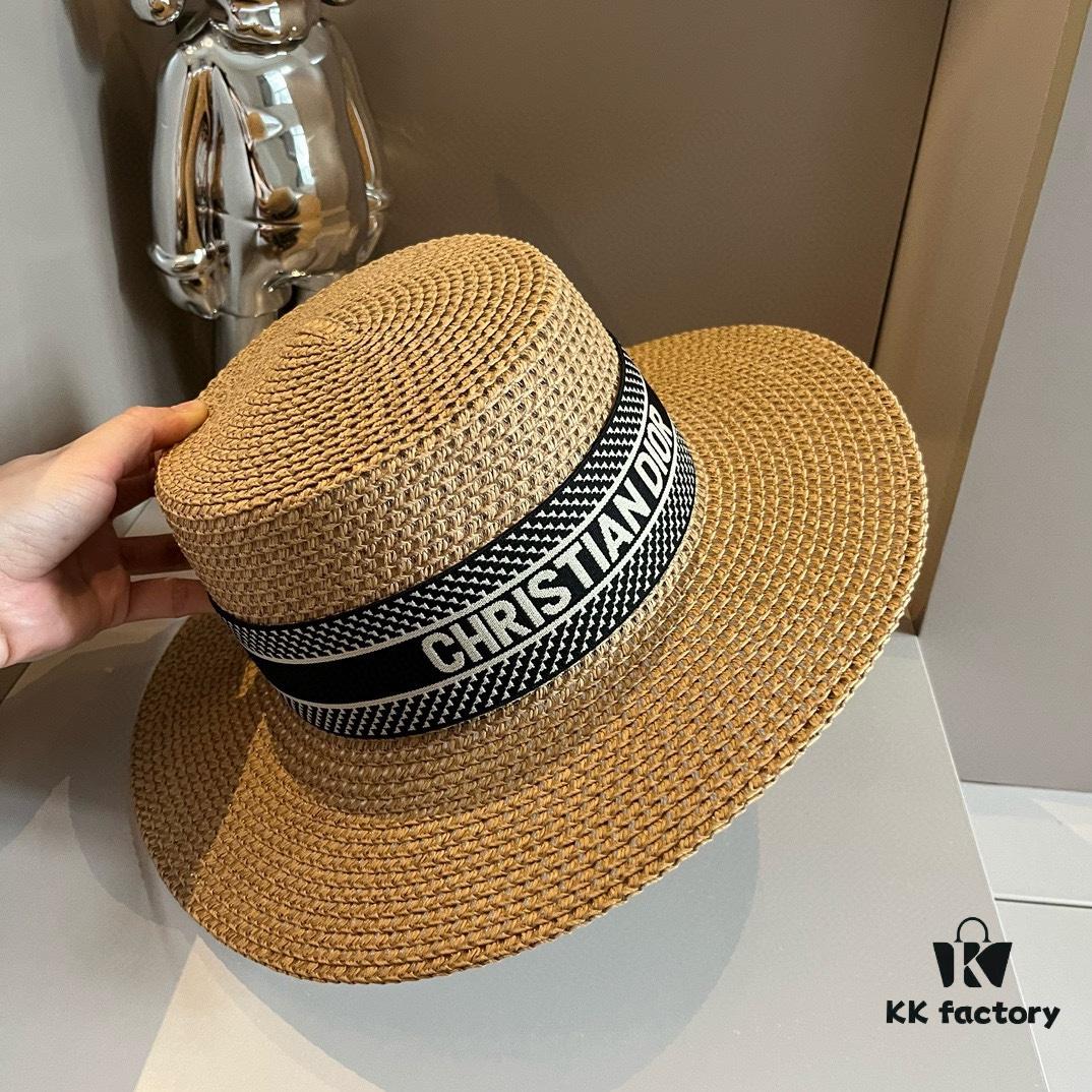 Dior New Arrival Flat-Crown Hat, Head Circumference 57cm