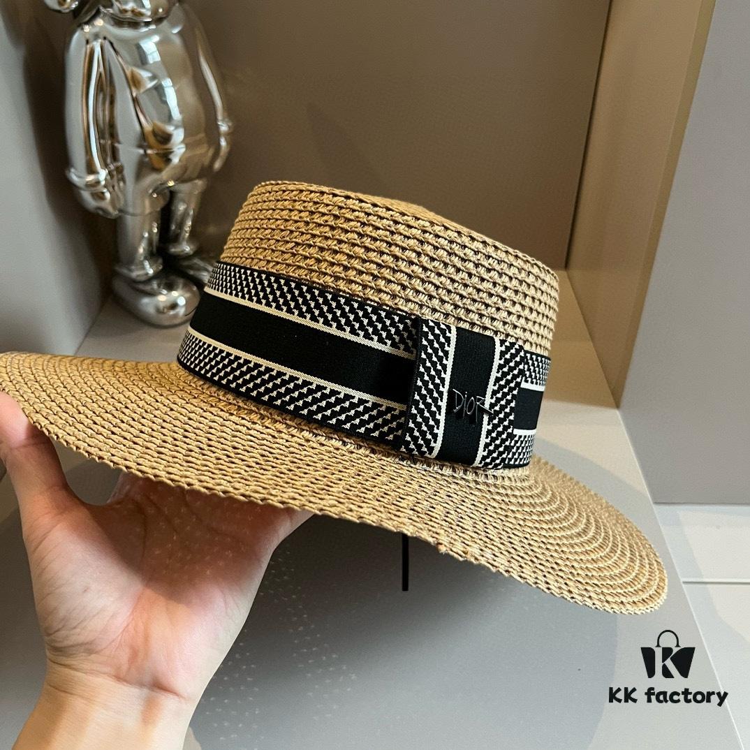 Dior New Arrival Flat-Crown Hat, Head Circumference 57cm
