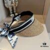 692fb3a199f2d84055c871e5 Authentic DIOR Summer New Arrival Silk Scarf Sun Hat, a Must-Have for Stylish Girls