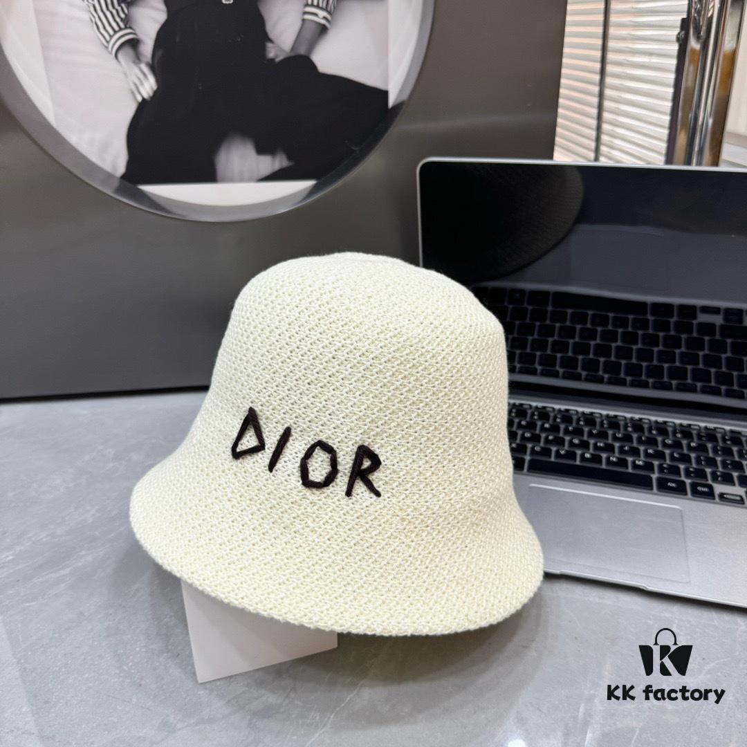 692fb3b199f2d84055c871f1 Dior - New Arrival Knitted Crochet Trucker Hat, Openwork Design, Hand-Crocheted Texture, Flattering Face-Framing Style