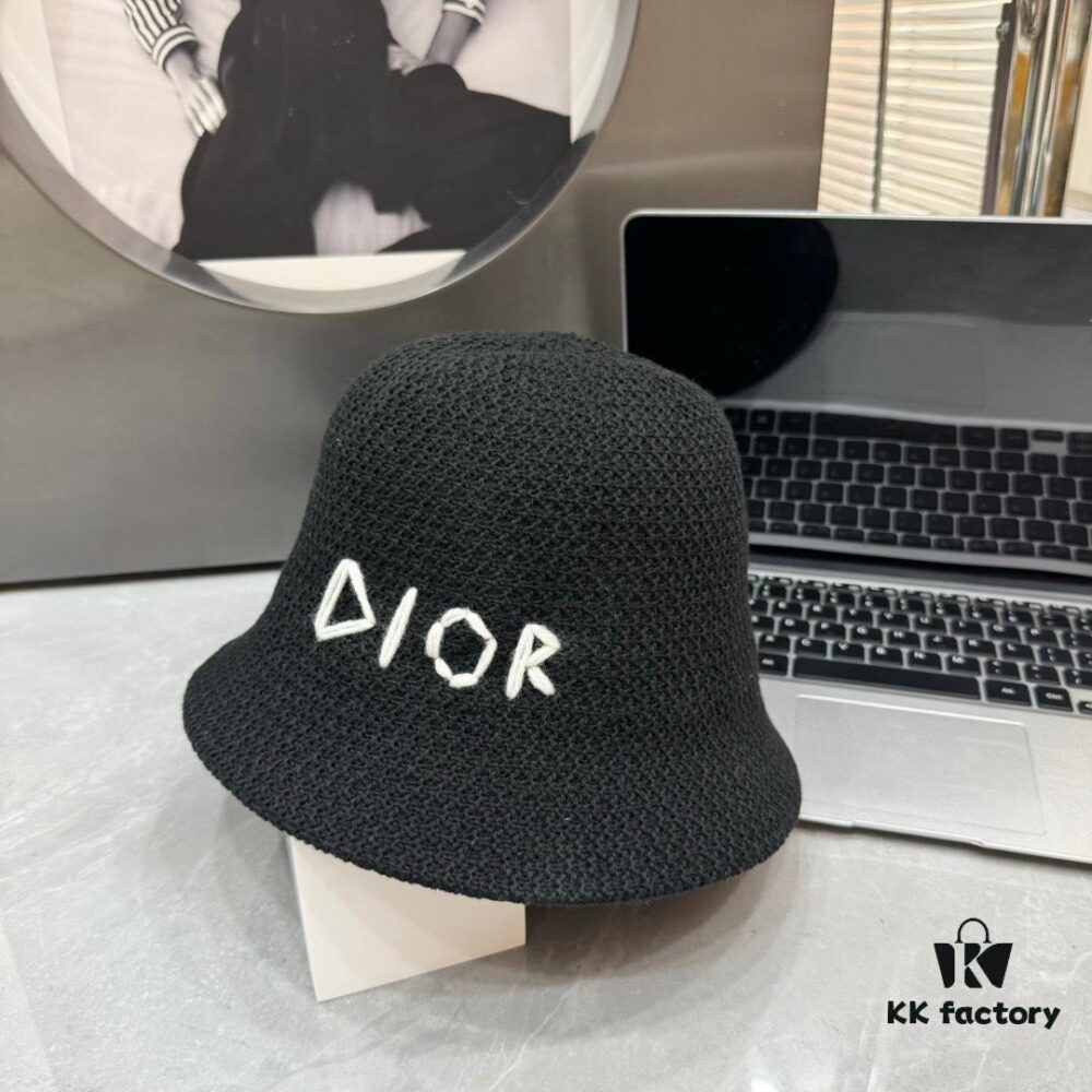 692fb3b199f2d84055c871f2 Dior - New Arrival Knitted Crochet Trucker Hat, Openwork Design, Hand-Crocheted Texture, Flattering Face-Framing Style