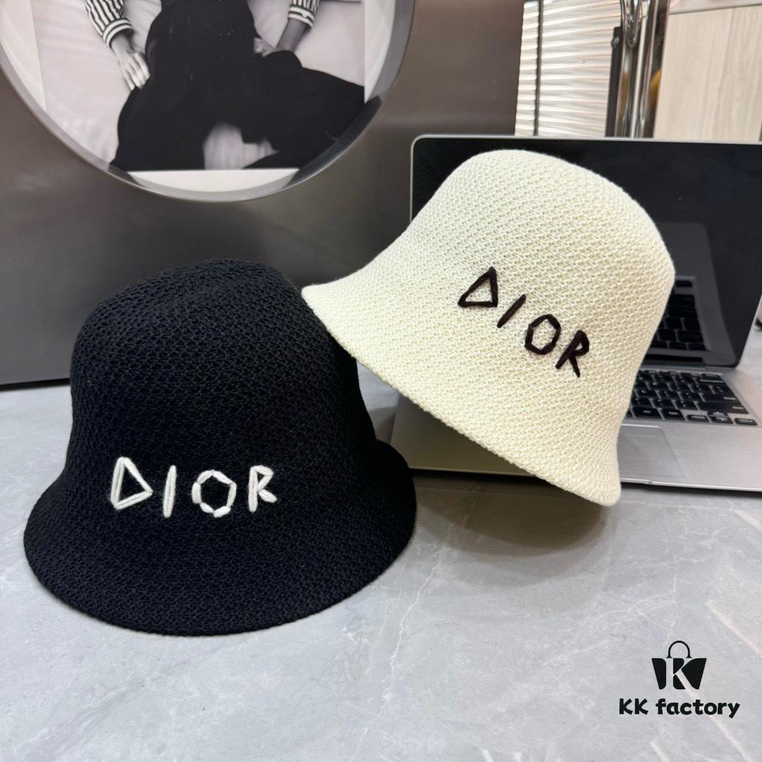 692fb3b599f2d84055c871f5 Dior - New Arrival Knitted Crochet Trucker Hat, Openwork Design, Hand-Crocheted Texture, Flattering Face-Framing Style