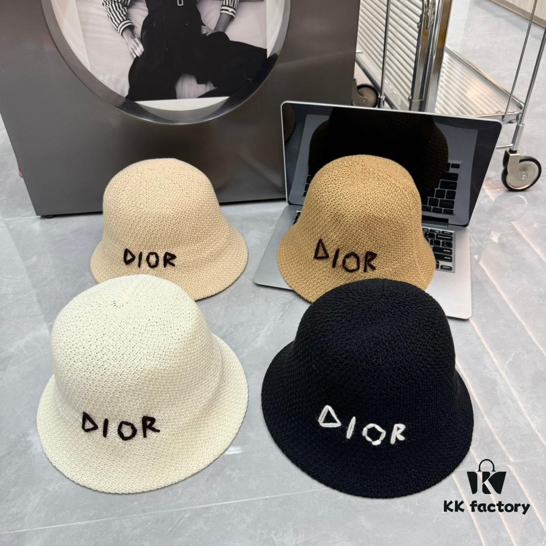 692fb3b899f2d84055c871f6 Dior - New Arrival Knitted Crochet Trucker Hat, Openwork Design, Hand-Crocheted Texture, Flattering Face-Framing Style