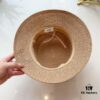 Dior Elegant PP Straw Small Bucket Sun Hat, Sweet Style