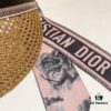 692fb3f099f2d84055c8722b DIOR Natural Straw Wide Brim Hat - Classic Style, Pink