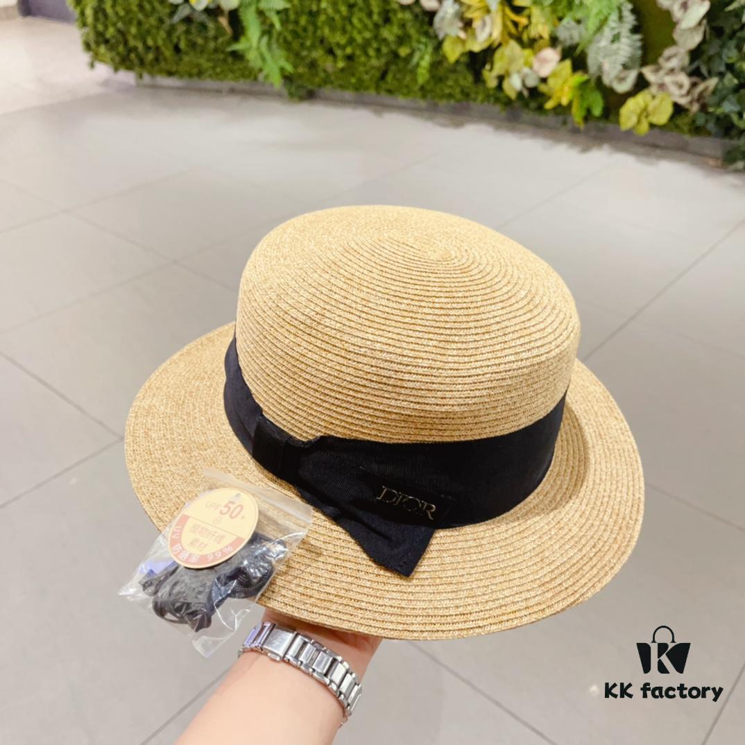 692fb3f699f2d84055c87230 Dior – New Arrival Flat-Crown Straw Hat Showcasing Design Elegance and Feminine Charm